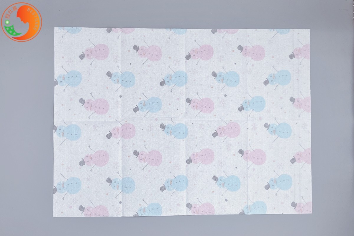Large Size Disposable Baby Changing Pads Folding Non Woven Fabric