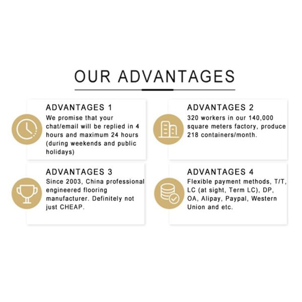 Engineered Flooring with Waterproof Laminate Tile Flooring and Anti-slip Advantage