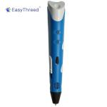 Easthreed Small Professional 3D Printing Pen , Yellow / Blue / Pink 3D Pen For