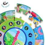 Round Shape Digital Clock Puzzle