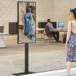 China Large Lcd Window Screen Floor Standing Digital Display 49 Inch 3500nits Indoor wholesale