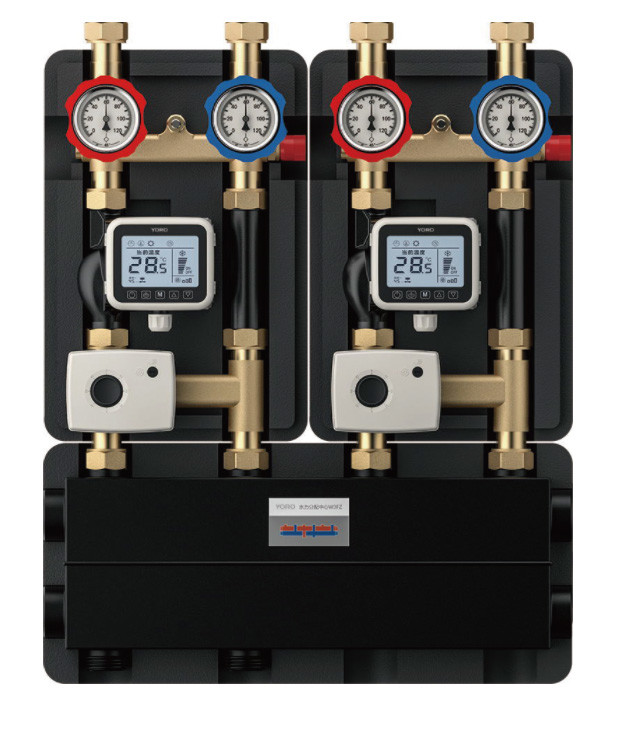 8162-A Water Mixing Cogeneration Center for Multiple Heating Source System Grouped with Double Electric Regulating Units