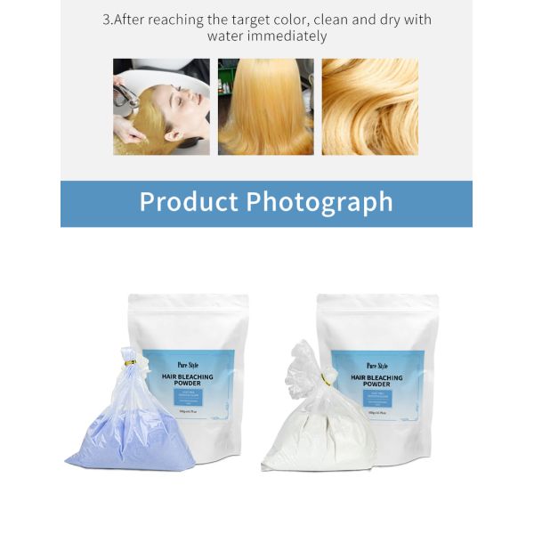 Professional Salon Gentle Non Irritating Hair Bleaching Powder in Bulk Dust Free