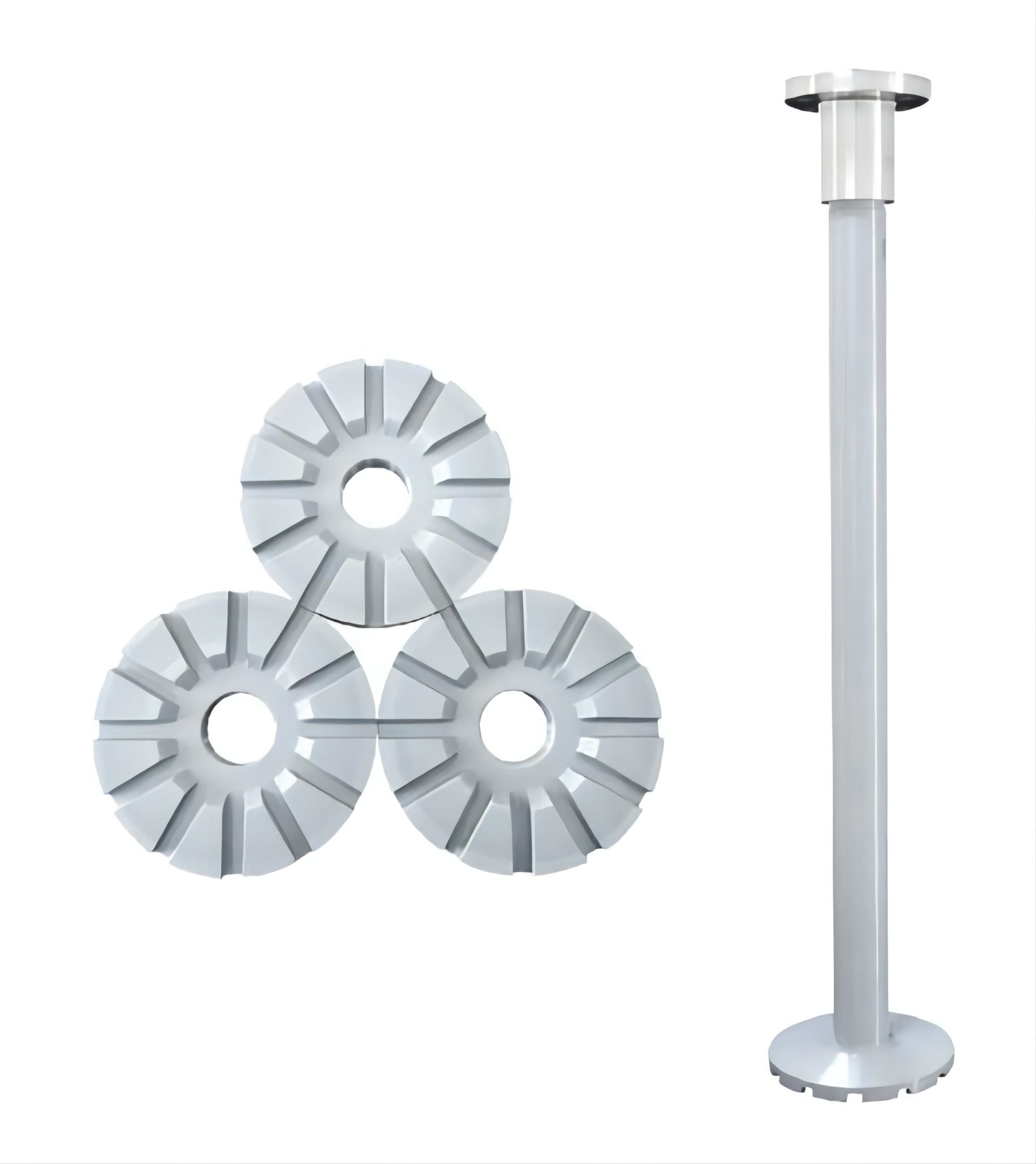 Si3N4 Die Casting Spare Parts Rotor Shaft And Rotor