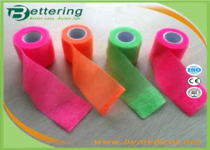 China Neon Colour Non Woven Self Adhesive Bandage Coflex tape Pet Bandage wholesale