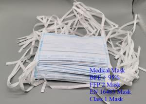 China Lightweight Disposable Surgical Masks , Latex Free Hypoallergenic Dental Masks wholesale