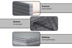 AJUNION Wicker Rattan Garden Sofa Outdoor Lounge Set 4 Piece with Y Mail Packing