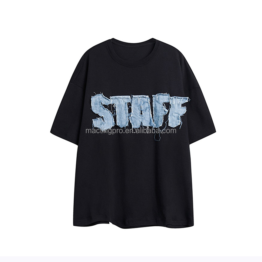 Custom Needle Detection Heavy Weight 400 gsm Cotton Oversized Drop Shoulder T shirt