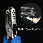 Green Hand Held Hole Punch for DIY Card No. of Holes 1 6mm Circle Metal Paper