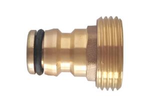 China RB / CP Color Brass Quick Connect Garden Hose Fittings Male Thread Tap Adaptor wholesale