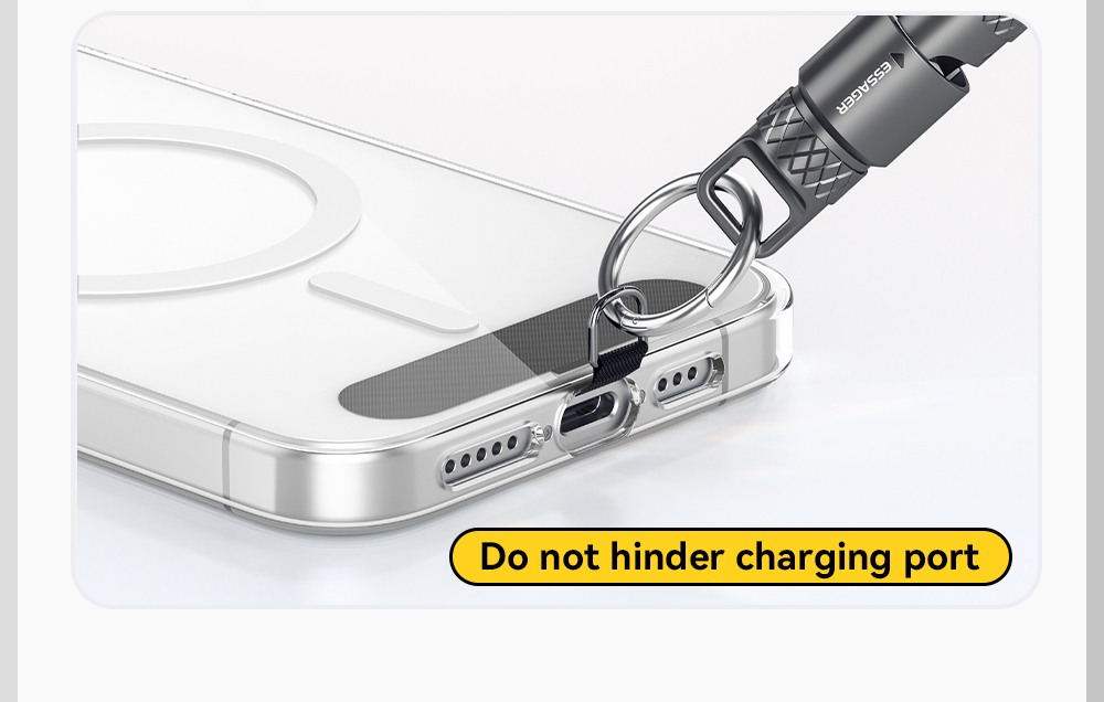 ESSAGER ES-X65 Series 60W Charging + Lanyard Style USB C to USB C Cord