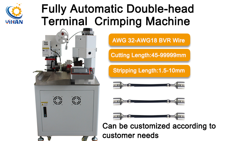 4000PCS/h High Productivity Two Heads Crimping Machine for Copper Cable Wire Terminal