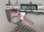 SS304 SS316 Chain Mail Scrubber Round Square Shape For Kitchen Cleaning