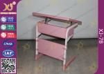 Single Student Childs School Desk And Chair With Adjustable White Sketch Board