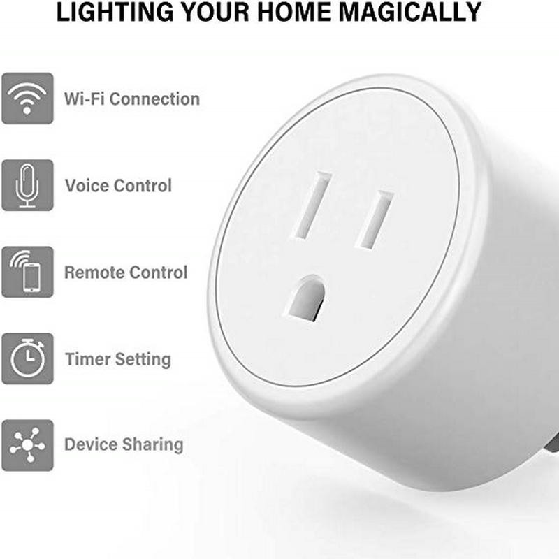Wireless WiFi Smart Socket Alexa Google Home Energy Monitoring Smart Plug EU Tuya APP Smart Home