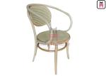 Natural Rattan Dining Chairs Black Benchwood Armrest Cane Dining Chair