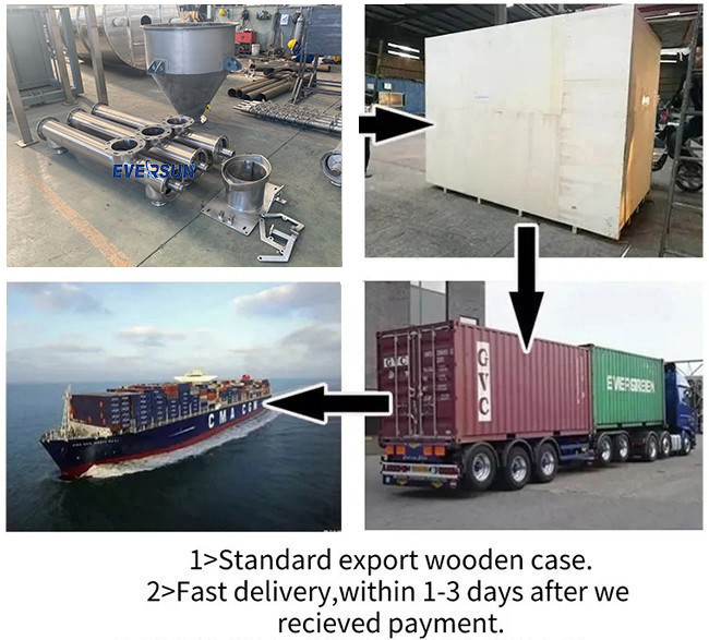1 - 40m Stainless Steel Screw Conveyor For Powder Slurry Cement