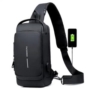 China Custom Unisex Smart Lightweight Crossbody Chest Bag Waterproof Cross Bum Fanny Pack Anti Theft wholesale