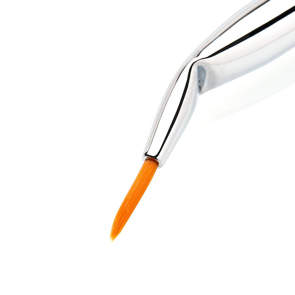 Pointed Tip Jessup Makeup Brushes Bent Ferrule For Eyeliner