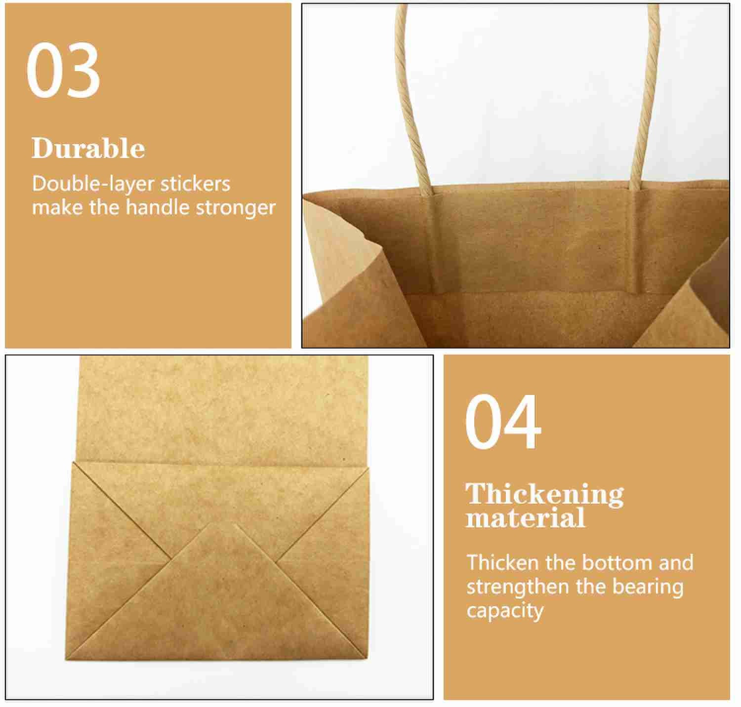 Custom Fruit Printing Kraft Carrier Bags Party Favor Gift Bag Pantone color