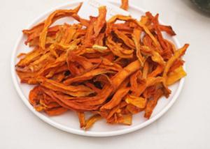 China Orange Organic Dried Vegetables Pumpkin Strips For Instant Noodles Accessories wholesale