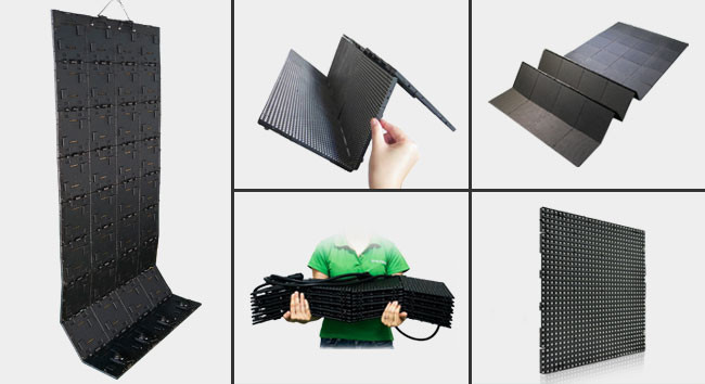Flexible P9.375 Rental Stage LED Screens Curtain For Hire , Low Consumption