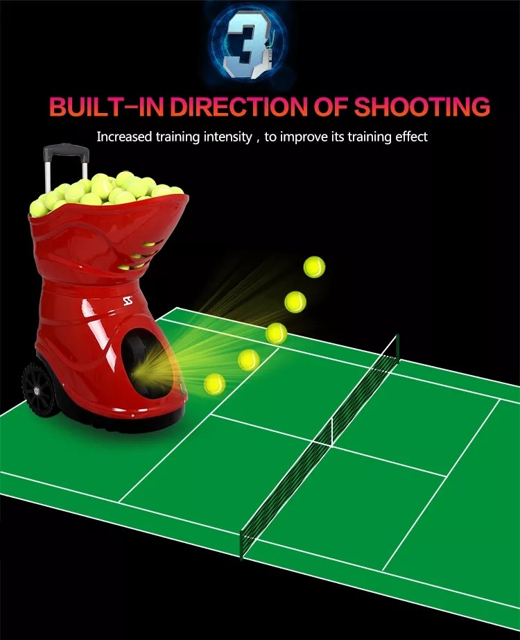 Siboasi W7 Tennis Ball Shooting Machine Sports Tutor Tennis Ball Machine Random Function