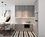 Modular Melamine Kitchen Sink Full Complete Kitchen Cabinet Set For Apartment