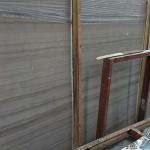 Hot selling big slab polished wood grain marble tile