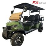 Smart Charger Carbon Steel 6 Seater Golf Cart With 48V 150AH Battery