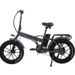 20 Inch Fat Tire Foldable Electric Bike 750W 48V 7 Speed 17AH Battery Capacity