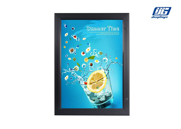 A4 Poster Display Outdoor LED Lockable Light Box Aluminium Frame Waterproof