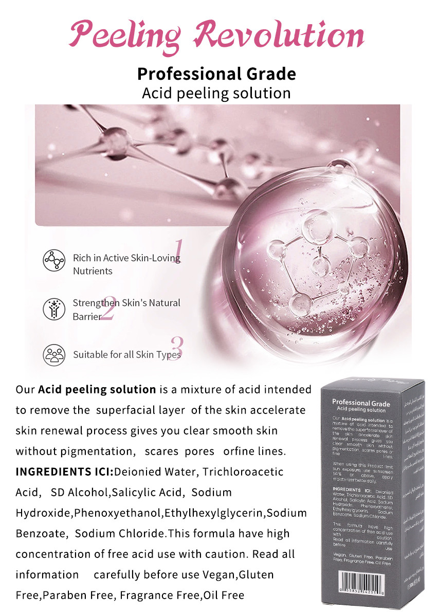 Exfoliating Serum Skin Peeling Solution Acne Remover Skin Care Skin Peeling 30ml