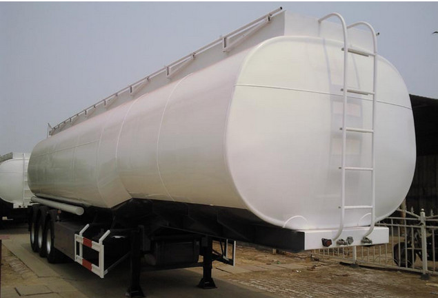 25 to 60 CBM Fuel Tank Truck Trailer Aluminum Alloy Stainless Steel Optional