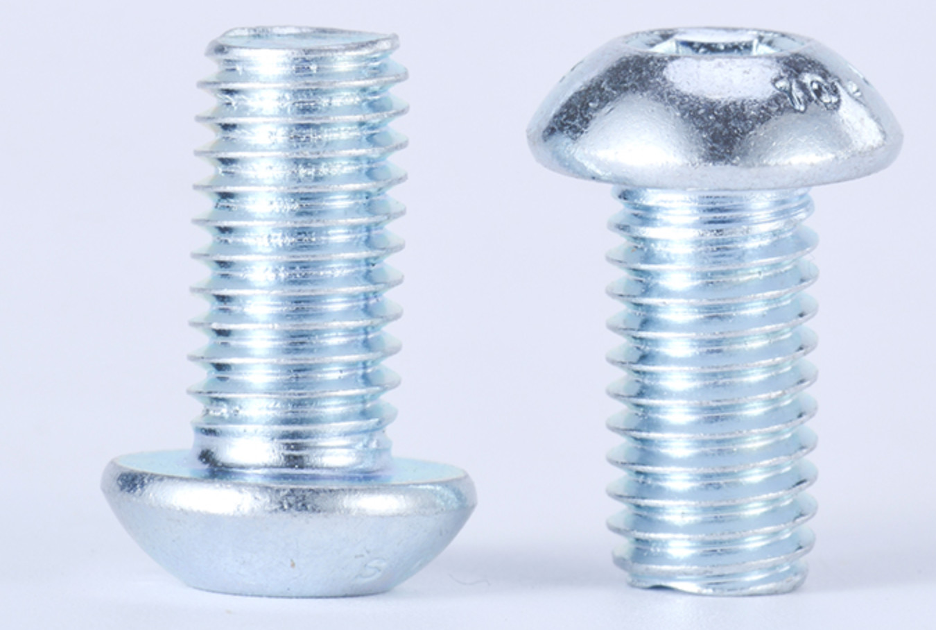ISO7380 Steel Button Head Hex Drive Screws , Zinc Plated M5 Hex Screw