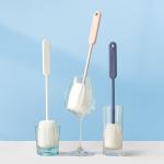Modern Plastic Long Handle Feeding Bottle Cleaning Brush Light Weight