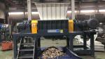 18.5kw Twin Shaft Shredder Machine , Durable tyre shredding machine