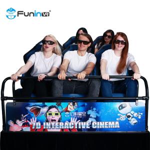 China Multiplayer CS Fights Shooting Games 7D Cinema Simulator Rider Metal Screen 6 / 9 Seats wholesale