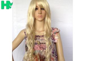 China Cosplay 26 Inch Long Synthetic Wigs Pink Blue Black Blonde Color wholesale