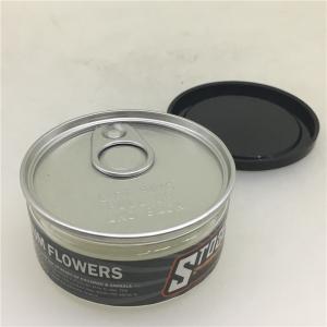 China Easy Open 100ml Clear Plastic Cylinder Weed Packaging Can wholesale