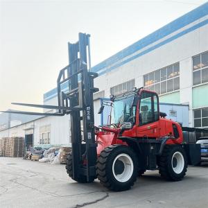 China Compact All Terrain Forklift Truck With Seated Diesel EPA Certified wholesale