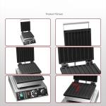 Churros Latin Fruit Doughnut Waffle Stick Maker Machine Stainless Steel