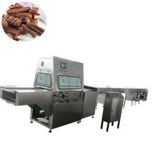 China 400MM belt width industrial chocolate enrobing line for sales wholesale
