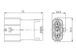 HVIL High Voltage Electrical Connectors 250A 2 Pin Connector Plug