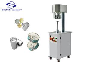 China Semi Auto 60Hz Metal Beer Can Manual Tin Can Sealing Machine 140mm wholesale