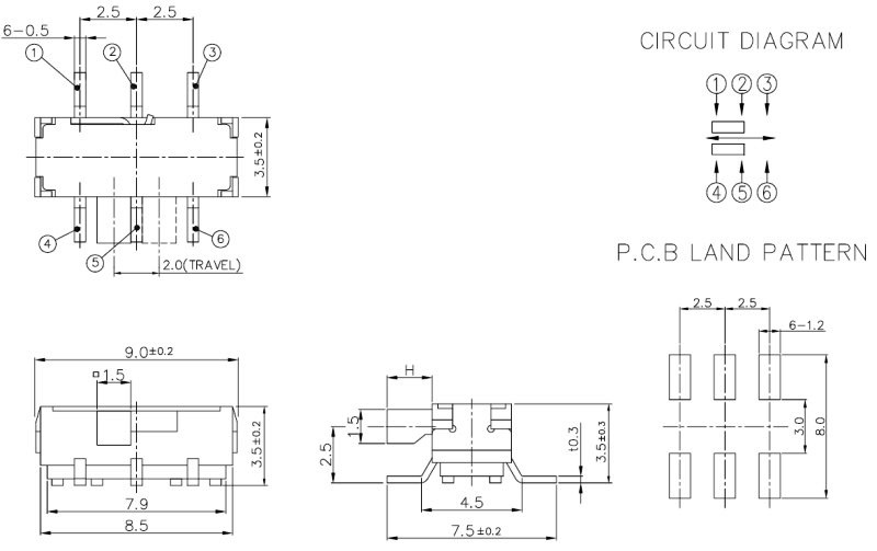Slide Switch SS-2245S