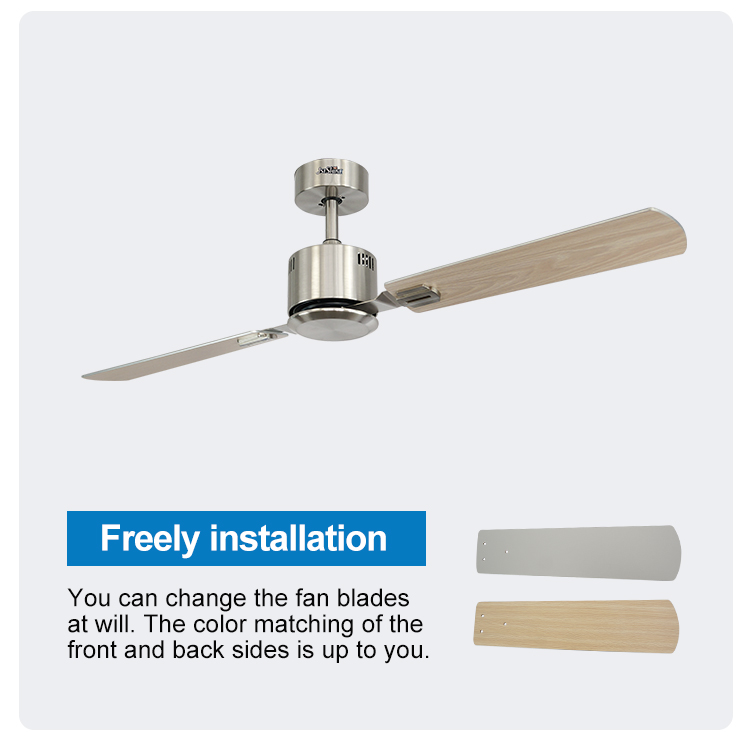 More Than Five Wind Speed 52 Inch MDF Blades Ceiling Fan with Remote Private Mold NO