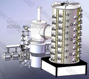China Metal Table Pvd Gold Coating Machine , Stainless Steel Furniture TiN Gold Coating Equipment wholesale
