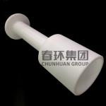 White CNC Drawing Machined Part Round Filled PTFE Sleeve