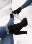 Colorful Tie Dye Open Toe Ladies High Heeled Boots With Side Zipper